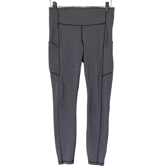 Lululemon Speed Up  Luxtreme 7/8 Tight Legging in Heathered Black, Size 6 - Picture 3 of 14